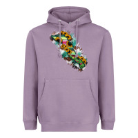 Lavender Baja California Sur State Of Mexico Map Heavyweight Hoodie - RanaPortraitStore
