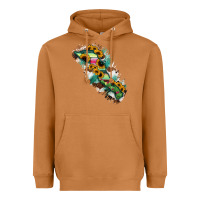 Baja California Sur State Of Mexico Map Heavyweight Hoodie | Teevron