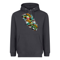 Smoke Baja California Sur State Of Mexico Map Heavyweight Hoodie - RanaPortraitStore
