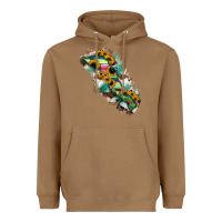 Toasted Coconut Baja California Sur State Of Mexico Map Heavyweight Hoodie - RanaPortraitStore