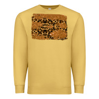 Antique Gold leopard glitter background Premium Sweatshirt - RanaPortraitStore