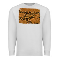 Dove Grey leopard glitter background Premium Sweatshirt - RanaPortraitStore