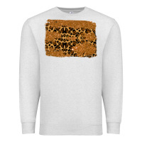 Oatmeal Heather leopard glitter background Premium Sweatshirt - RanaPortraitStore
