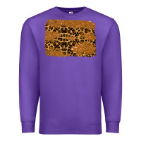 Purple leopard glitter background Premium Sweatshirt - RanaPortraitStore