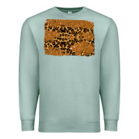 Seafoam leopard glitter background Premium Sweatshirt - RanaPortraitStore