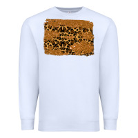 White leopard glitter background Premium Sweatshirt - RanaPortraitStore