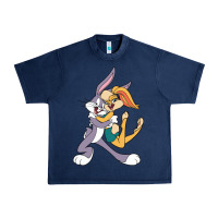 Navy bugs bunny and lola bunny Urban Heavy Tee - DesigneFamous