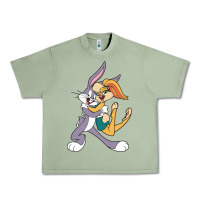 Oil Green bugs bunny and lola bunny Urban Heavy Tee - DesigneFamous