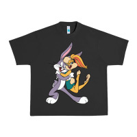 Pigment Black bugs bunny and lola bunny Urban Heavy Tee - DesigneFamous