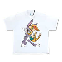 White bugs bunny and lola bunny Urban Heavy Tee - DesigneFamous