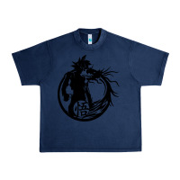 Navy goku super saiyan ultra dragon Urban Heavy Tee - DesigneFamous