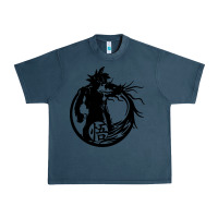 Midnight Navy goku super saiyan ultra dragon Urban Heavy Tee - DesigneFamous