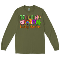 Army Green teaching lucky charms Long Sleeve Tee - Artiststas
