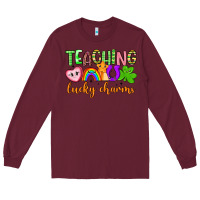 Burgundy teaching lucky charms Long Sleeve Tee - Artiststas