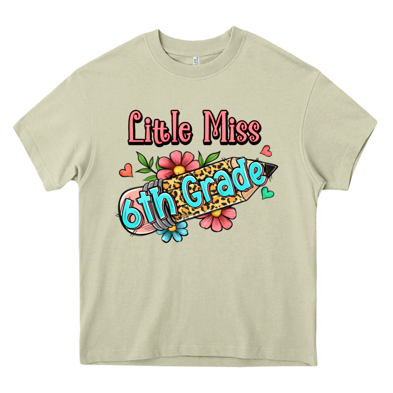 Little Miss Sixth Grade Heavy Core Tee by RanaPortraitStore | Teevron