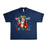 Navy ho ho ho im loaded Urban Heavy Tee - CowhideDigitalArt