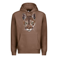 Chestnut florida panther  face Premium Hoodie - BarkalooDesign