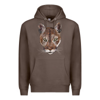 Coffee florida panther  face Premium Hoodie - BarkalooDesign