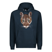 Navy florida panther  face Premium Hoodie - BarkalooDesign
