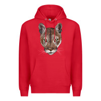 Red florida panther  face Premium Hoodie - BarkalooDesign