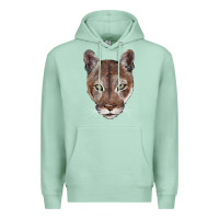Seafoam florida panther  face Premium Hoodie - BarkalooDesign