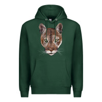 Sports Green florida panther  face Premium Hoodie - BarkalooDesign
