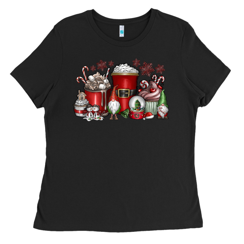 Christmas Coffee Drink Ladies Tee by CowhideDigitalArt | Teevron