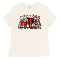 Bone Christmas Coffee Drink Ladies Tee - CowhideDigitalArt