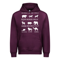 Mauve Wine Animals Of The World Urban Hoodie - Bettercallsaul