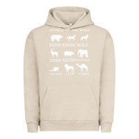 Pigment French Oak Animals Of The World Urban Hoodie - Bettercallsaul