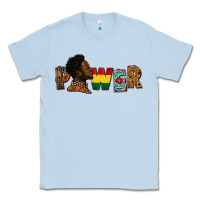 Dusty Blue Power Juneteenth Classic Tee - FaDigitalArtStudio