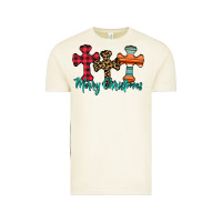 Vintage Arctic merry Christmas cross Vintage Tee - CowhideDigitalArt