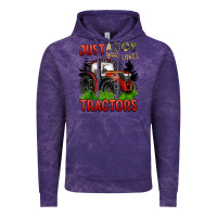 Cloud Purple just a boy who loves tractors red tractor Vintage Hoodie - BarkalooDesign