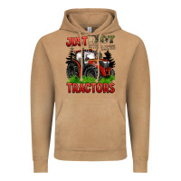 Vintage Camel just a boy who loves tractors red tractor Vintage Hoodie - BarkalooDesign