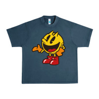 Midnight Navy pacman Urban Heavy Tee - DesigneFamous