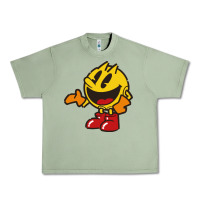 Oil Green pacman Urban Heavy Tee - DesigneFamous