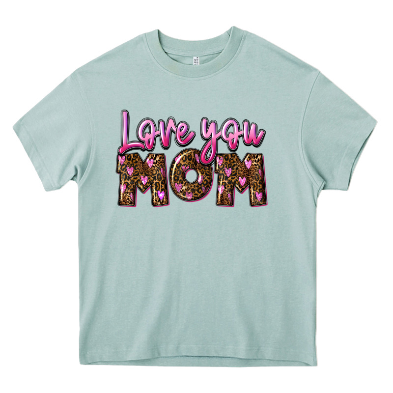 Love You Mom Heavy Core Tee by FaDigitalArtStudio | Teevron