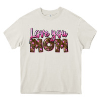 Cream love you mom Heavy Core Tee - FaDigitalArtStudio