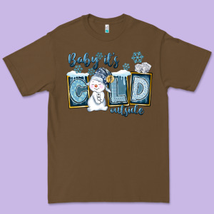Baby It's Cold Outside Premium Tee Designed By Fadigitalartstudio