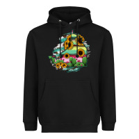 Black Campeche State Of Mexico Map Heavyweight Hoodie - RanaPortraitStore