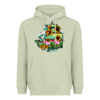 Matcha Campeche State Of Mexico Map Heavyweight Hoodie - RanaPortraitStore