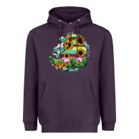 Plum Campeche State Of Mexico Map Heavyweight Hoodie - RanaPortraitStore