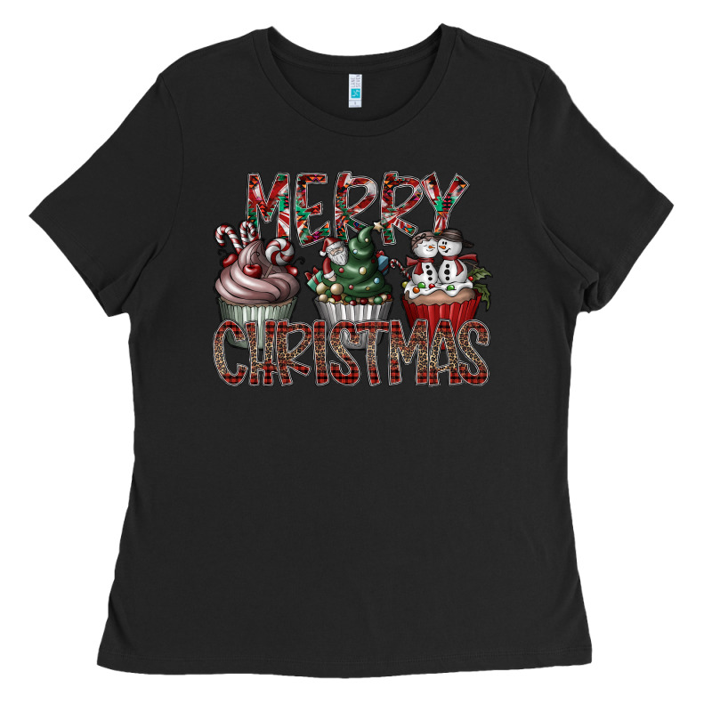 Merry Christmas Ladies Tee by CowhideDigitalArt | Teevron