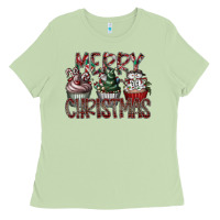 Matcha Merry Christmas Ladies Tee - CowhideDigitalArt