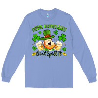 Colony Blue drink responsibly dont spill it Long Sleeve Tee - Artiststas