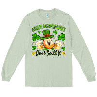 Matcha drink responsibly dont spill it Long Sleeve Tee - Artiststas