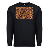 Black leopard glitter background Premium Sweatshirt - RanaPortraitStore