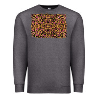 Charcoal Heather leopard glitter background Premium Sweatshirt - RanaPortraitStore