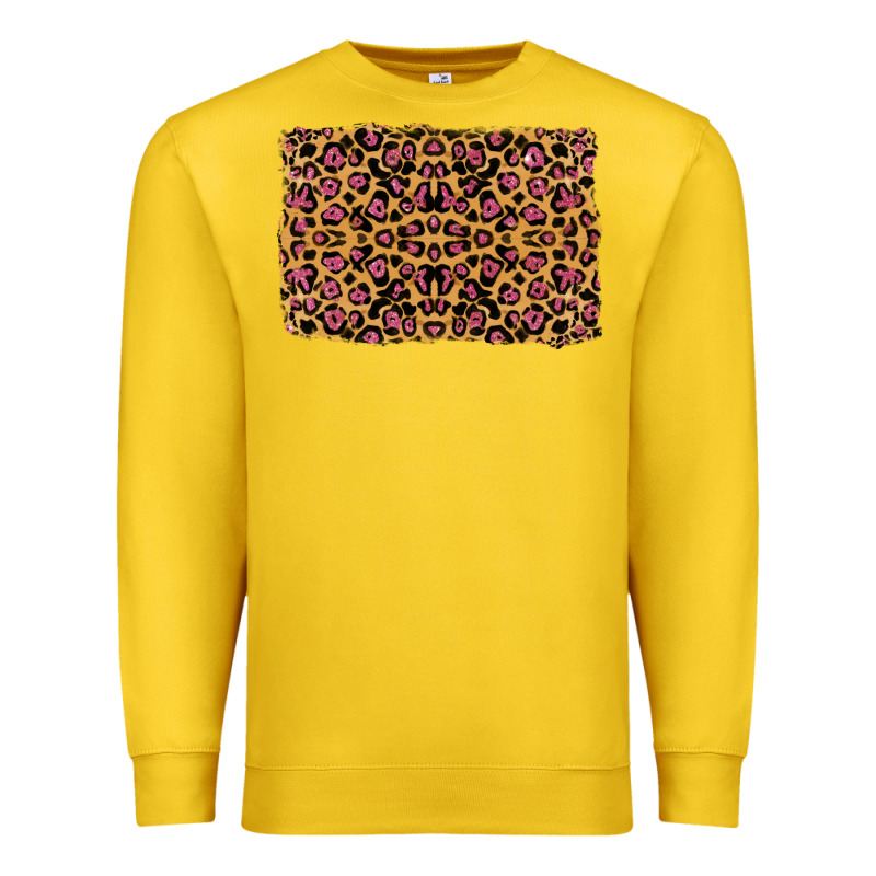 Leopard Glitter Background Premium Sweatshirt by RanaPortraitStore | Teevron