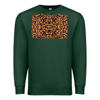Sports Green leopard glitter background Premium Sweatshirt - RanaPortraitStore